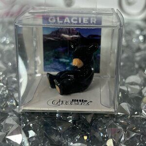 Glacier national park bear cub Black Bear Figurine mini collectible Montana